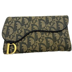 Authentic vintage Christian Dior saddle trotter wallet